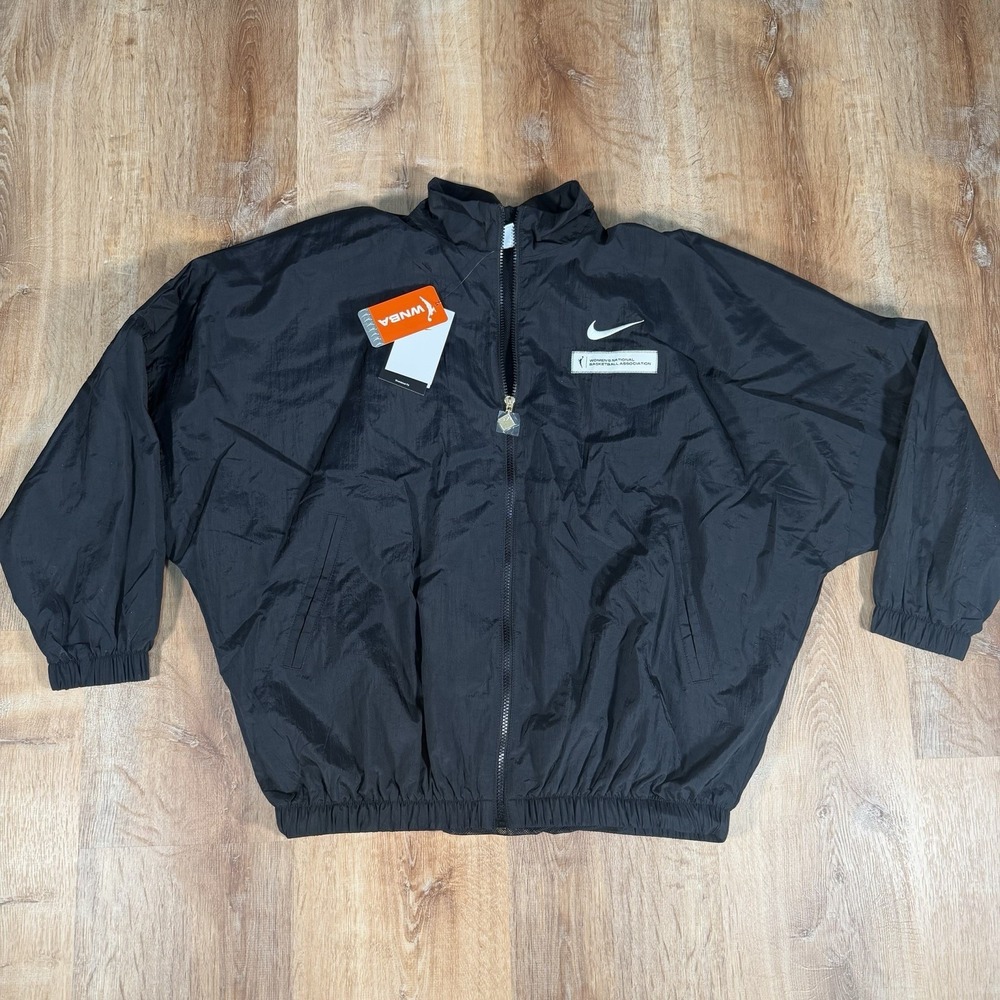 NEW Nike x WNBA Women's Medium Full Zip Basketball Windbreaker Jacket HF6484-010 - Picture 2 of 5